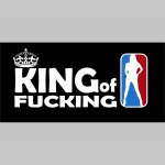 King of Fucking čierne teplákové kraťasy s tlačeným logom 